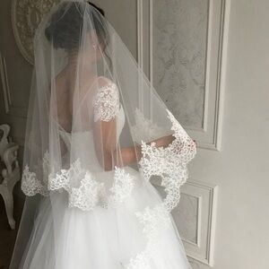 Unworn White Cathedral Lace Veil